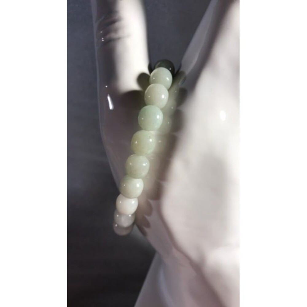 Jadeite Beaded Stretch Bracelet